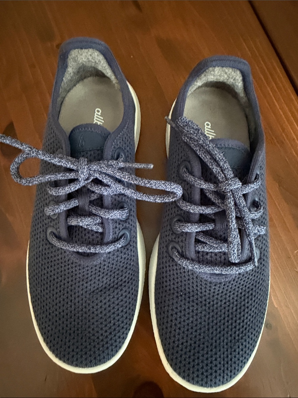 allbirds Women’s Navy Knit Wool Runners - Navy/White